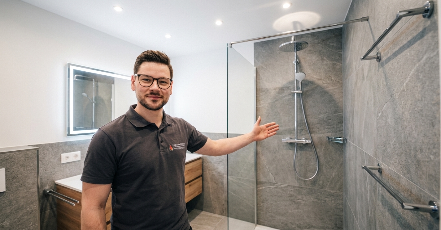 Fertiggestelltes Badezimmer von HÖCK HOMETEC in Ergolding