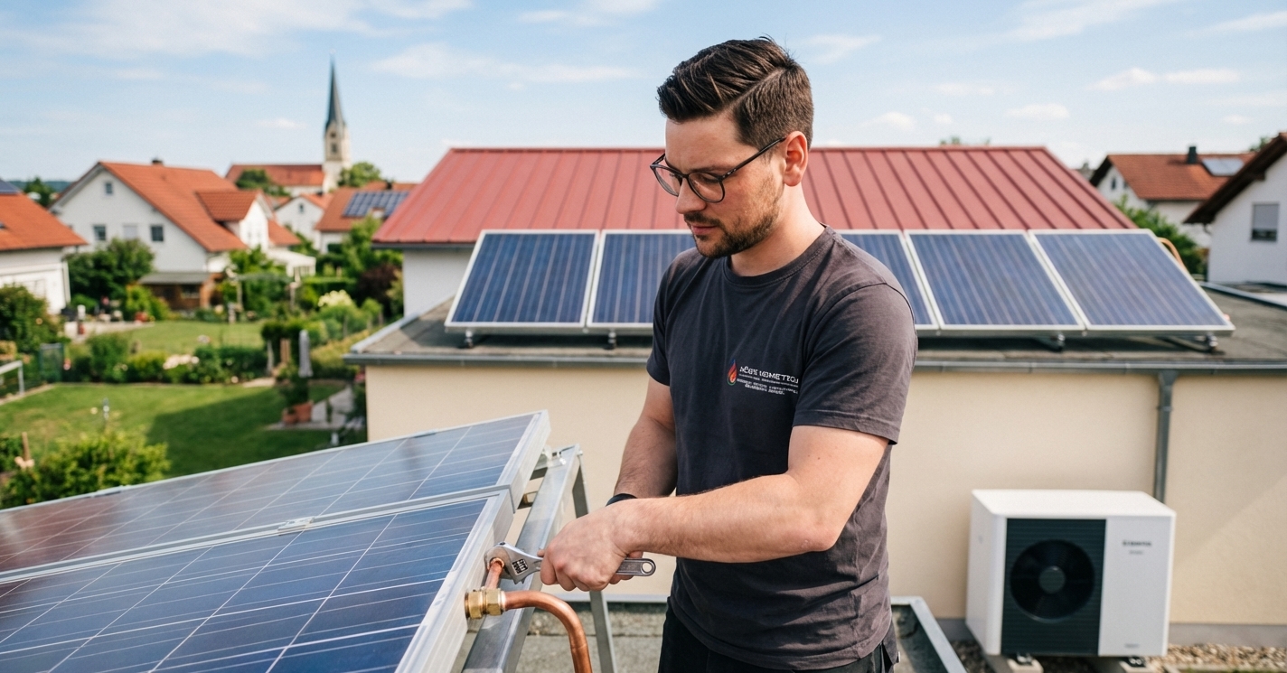 Solarthermie-Installation durch HÖCK HOMETEC